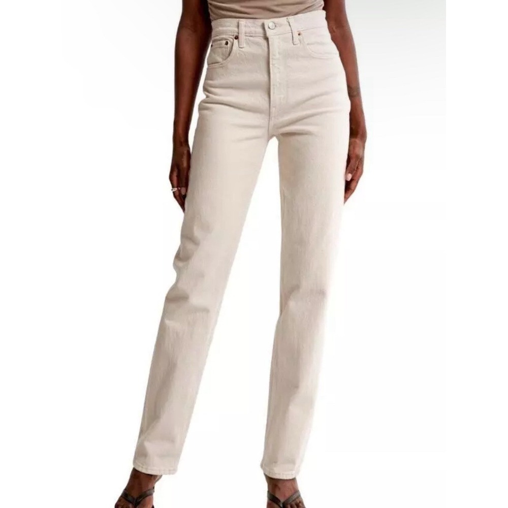 Abercrombie & Fitch Jeans Womens 24S 90's Straight Ultra High Rise Curve Love EC